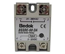 BEDOK BSSRE-60DA 60A Solid State Röle (SSR) 3-32VDC/24-380VAC